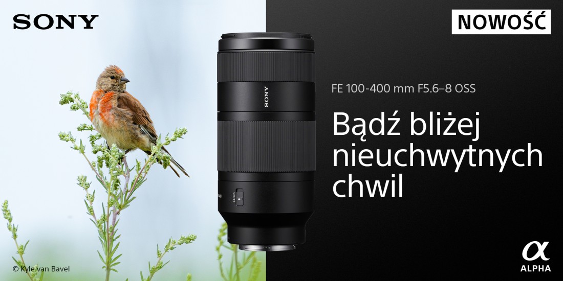 Nowość: obiektyw Sony FE 100-400 mm F5.6-8 OSS
