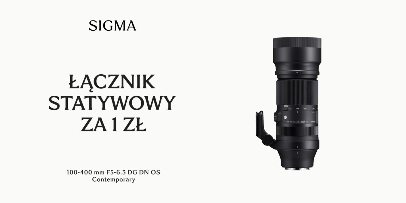 Sigma | Łącznik statywowy za 1 zł do obiektywu 100-400 DG DN OS Contemporary