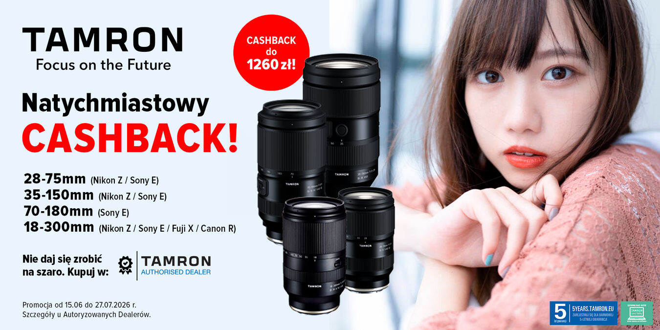 Tamron natychmiastowy cashback 06 2026