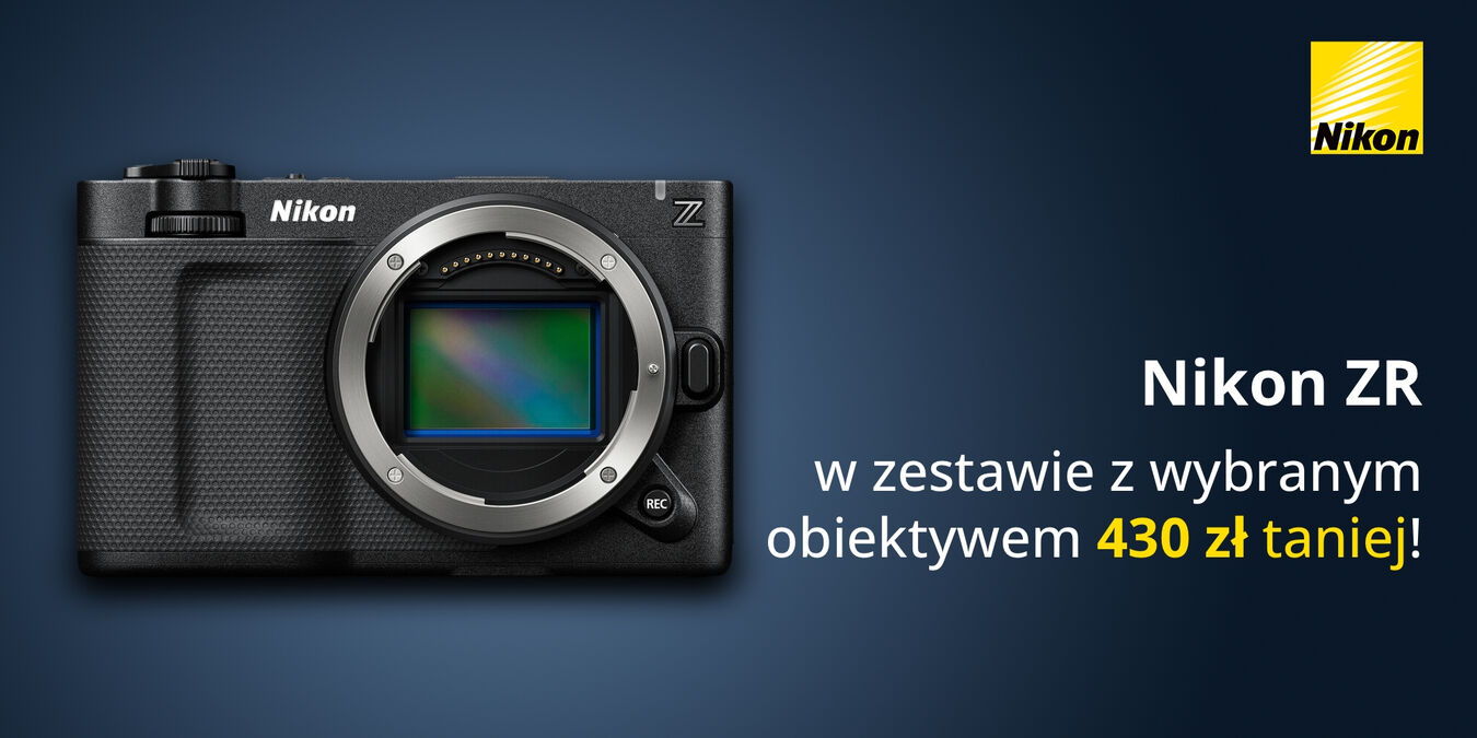 Nikon ZR w zestawie z wybranym obiektywem 430 zł taniej!