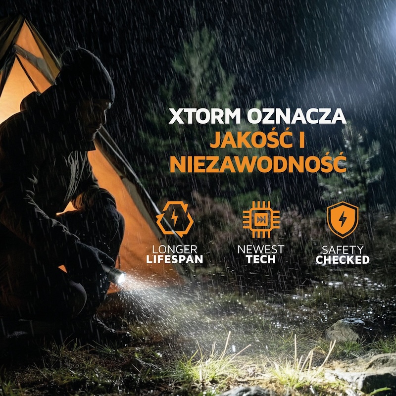 Powerbank XTORM Flashlight 10.500 mAh 20W czarny/XRF101