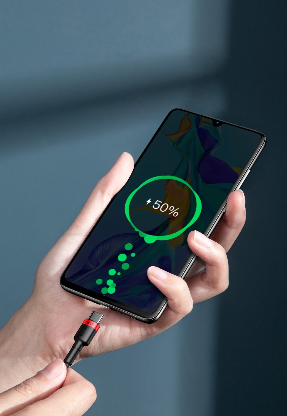 Przewód obsługuje technologie szybkiego ładowania Quick Charge 3.0 ora Power Delivery 2.0