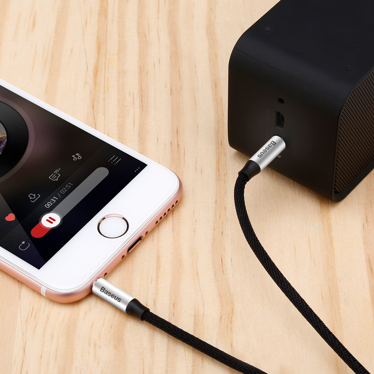 Kabel audio mini jack 3,5mm AUX Baseus Yiven