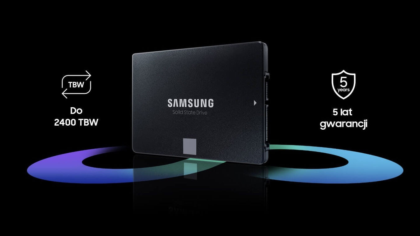 Dysk Samsung 870 EVO 2400 TBW 5-letnia gwarancja