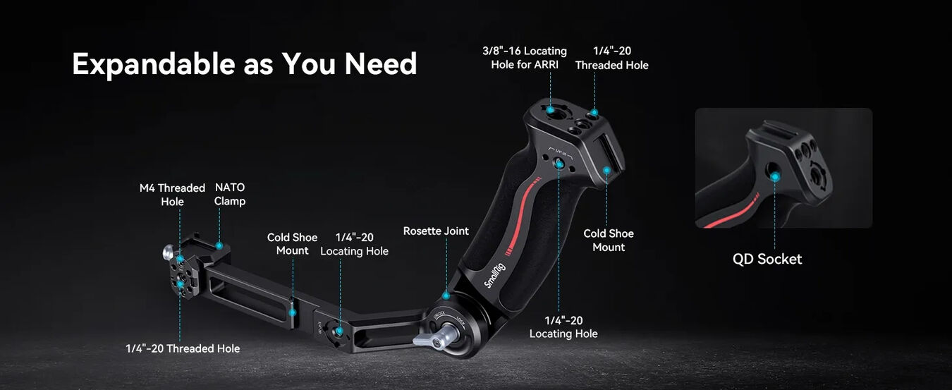 SmallRig 3028C Sling Handgrip DJI RS 2 / RSC 2 / RS 3 / RS 3 Pro / RS 3 mini - pojedynczy uchwyt