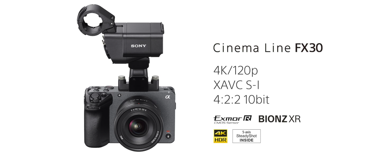 Kamera Sony FX30 + Uchwyt z modułem XLR + Studencki CASHBACK 1300zł + Welcome to Alpha Cashback