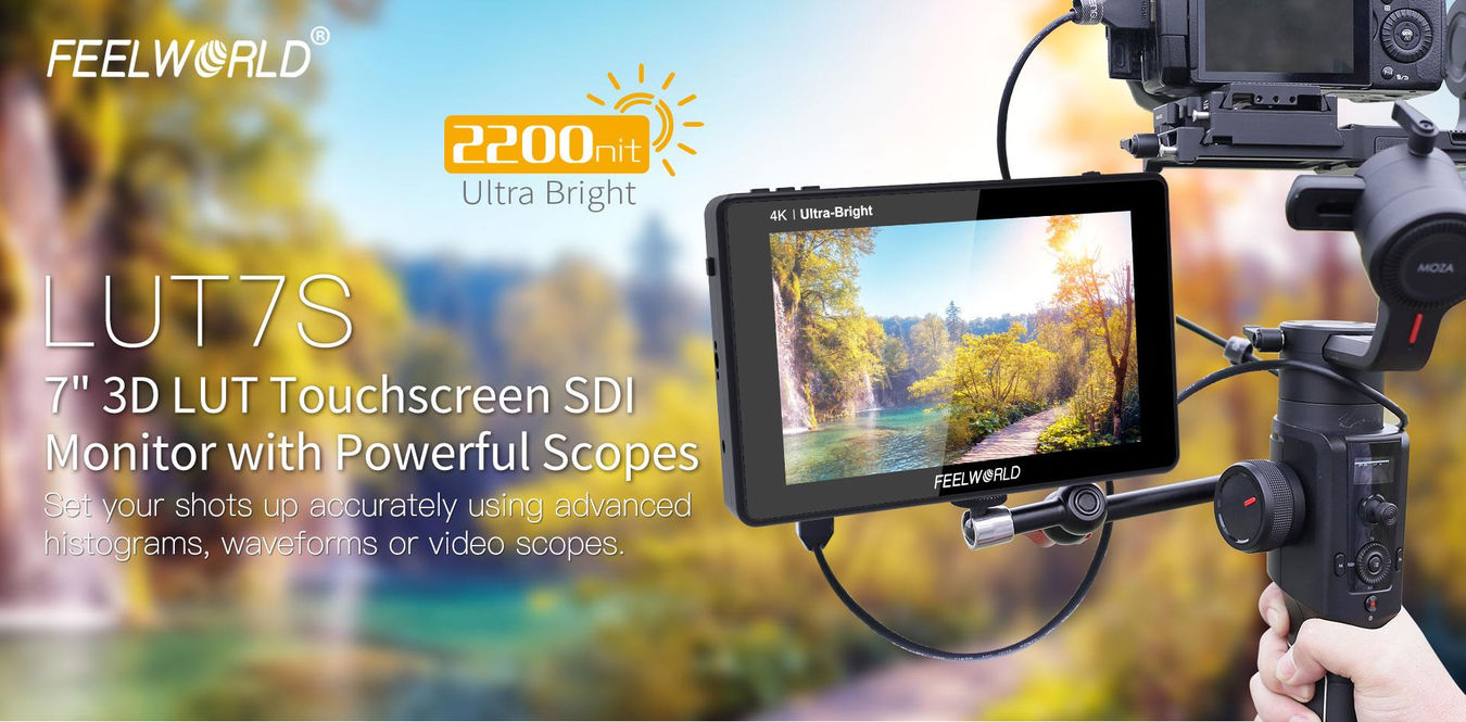 Monitor podglądowy Feelworld LUT7S - HDR 3DLUT SDI 2200nit