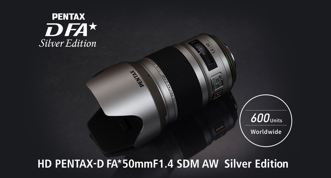 Obiektyw Pentax HD PENTAX-D FA* 50mm f/1.4 SDM AW Silver Edition
