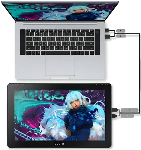 Tablet graficzny BOSTO BT-16HDT LCD 15,6" (dotykowy)