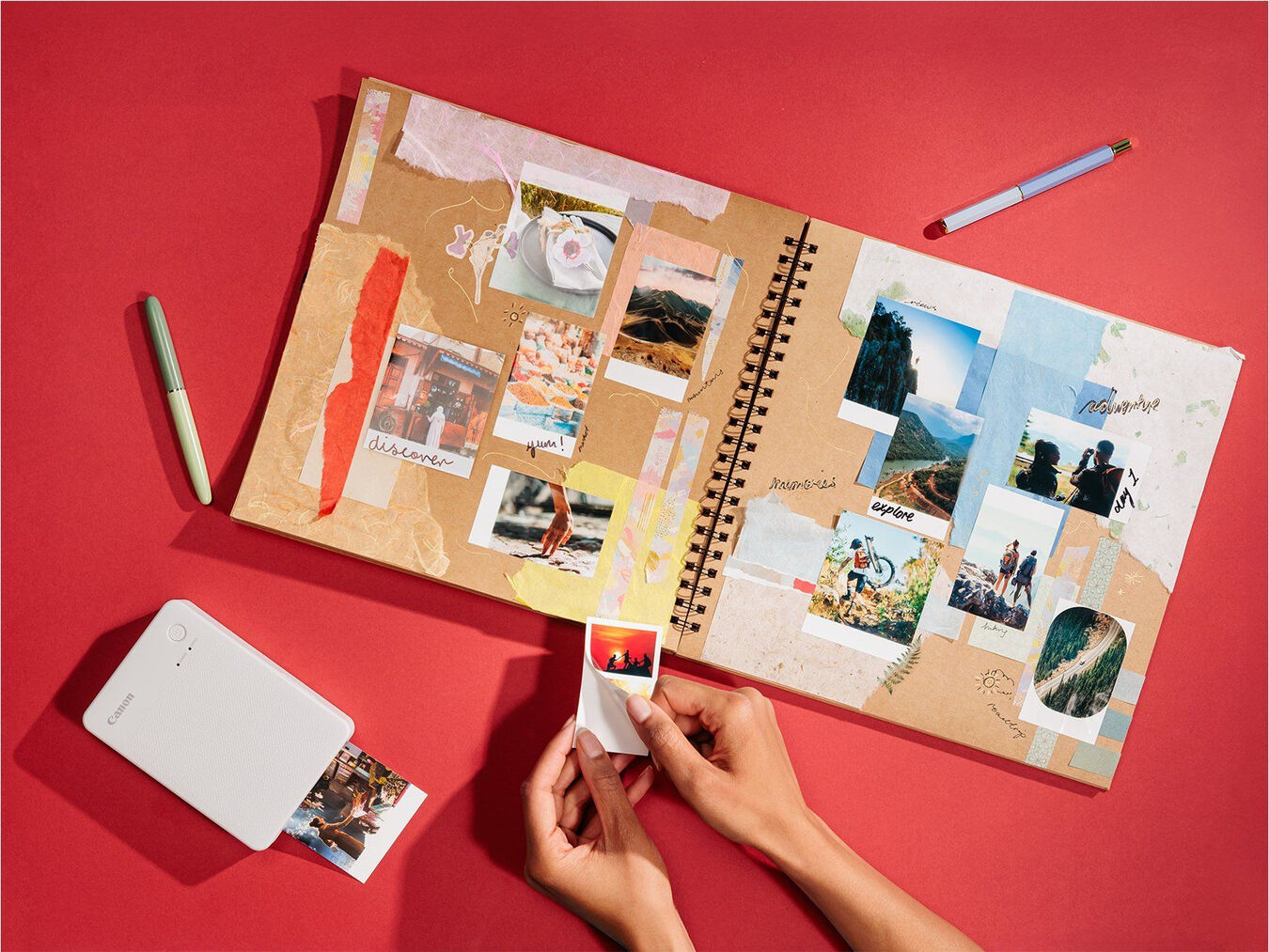Drukarka Canon Selphy Square QX20 (czerwona) + Dobierz PAPIER 40% TANIEJ w zestawie!
