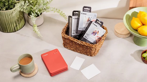 Drukarka Canon Selphy Square QX20 (czerwona) + Dobierz PAPIER 40% TANIEJ w zestawie!