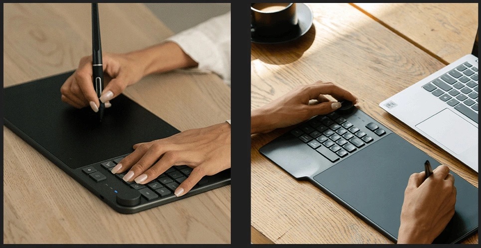 Tablet graficzny Huion INSPIROY Keydial KD200 z klawiaturą