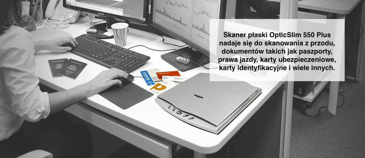 Skaner Plustek OpticSlim 550 Plus (ostatnia sztuka)