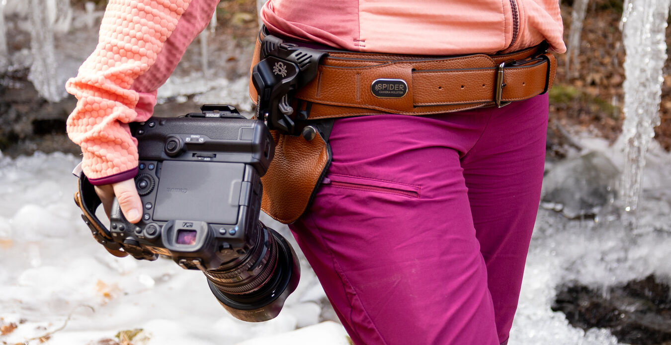 Pas biodrowy SPIDER CAMERA HOLSTER SpiderPro Single Camera System v3 (BROWN)