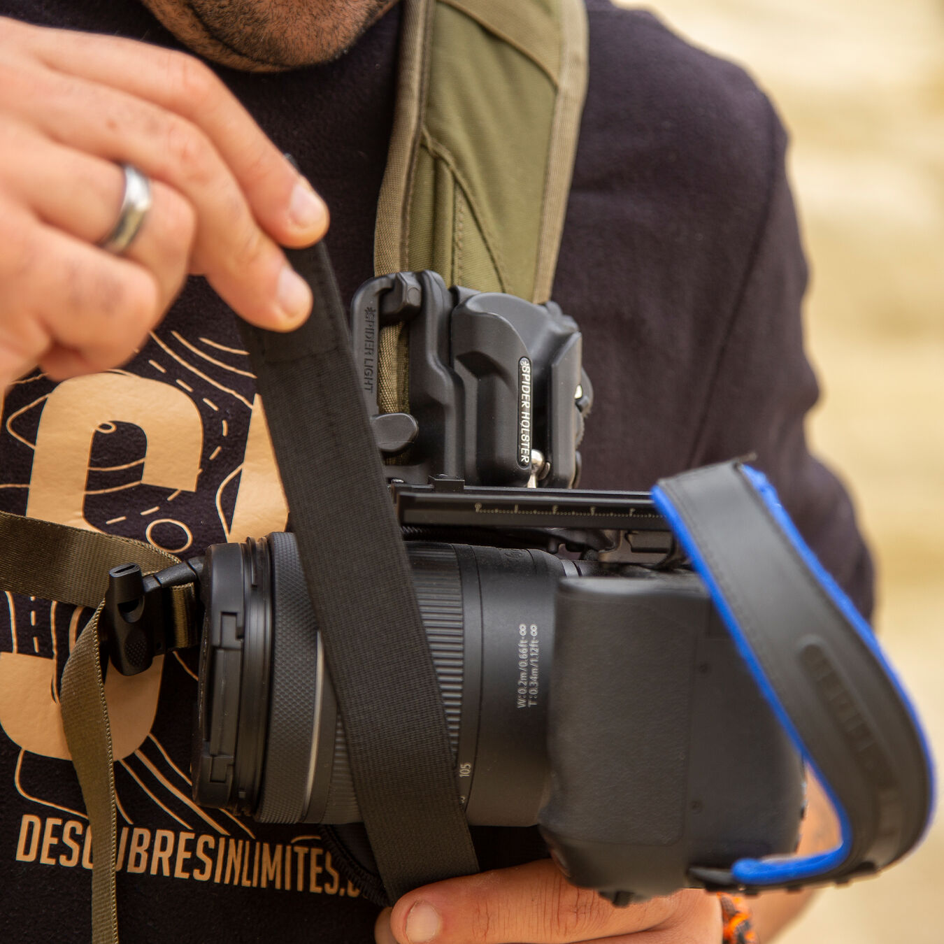 Kabura do plecaka SPIDER CAMERA HOLSTER Spider X Backpacker Kit v2