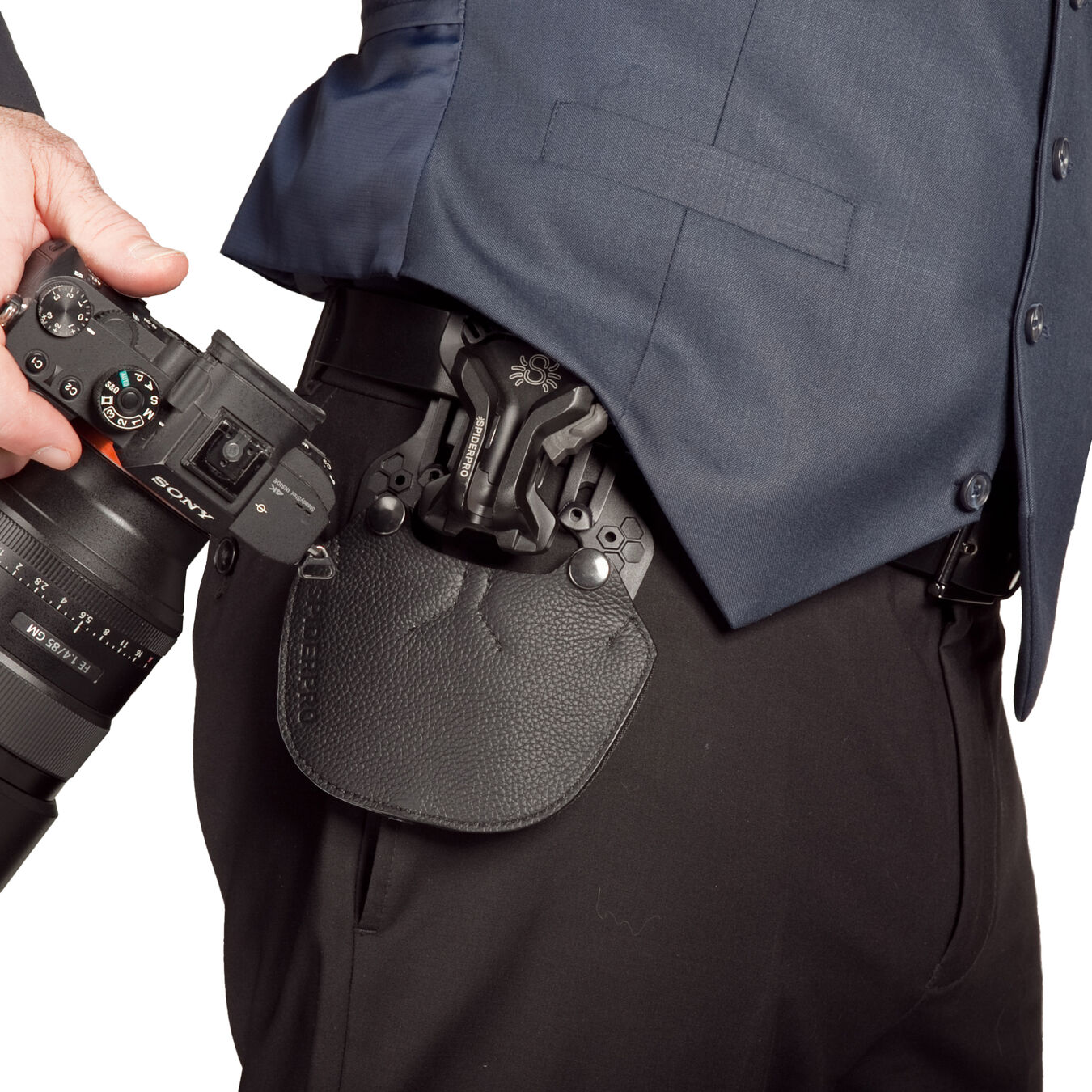 Kabura do paska (komplet) SPIDER CAMERA HOLSTER SpiderPro Holster Set v3 (BLACK)