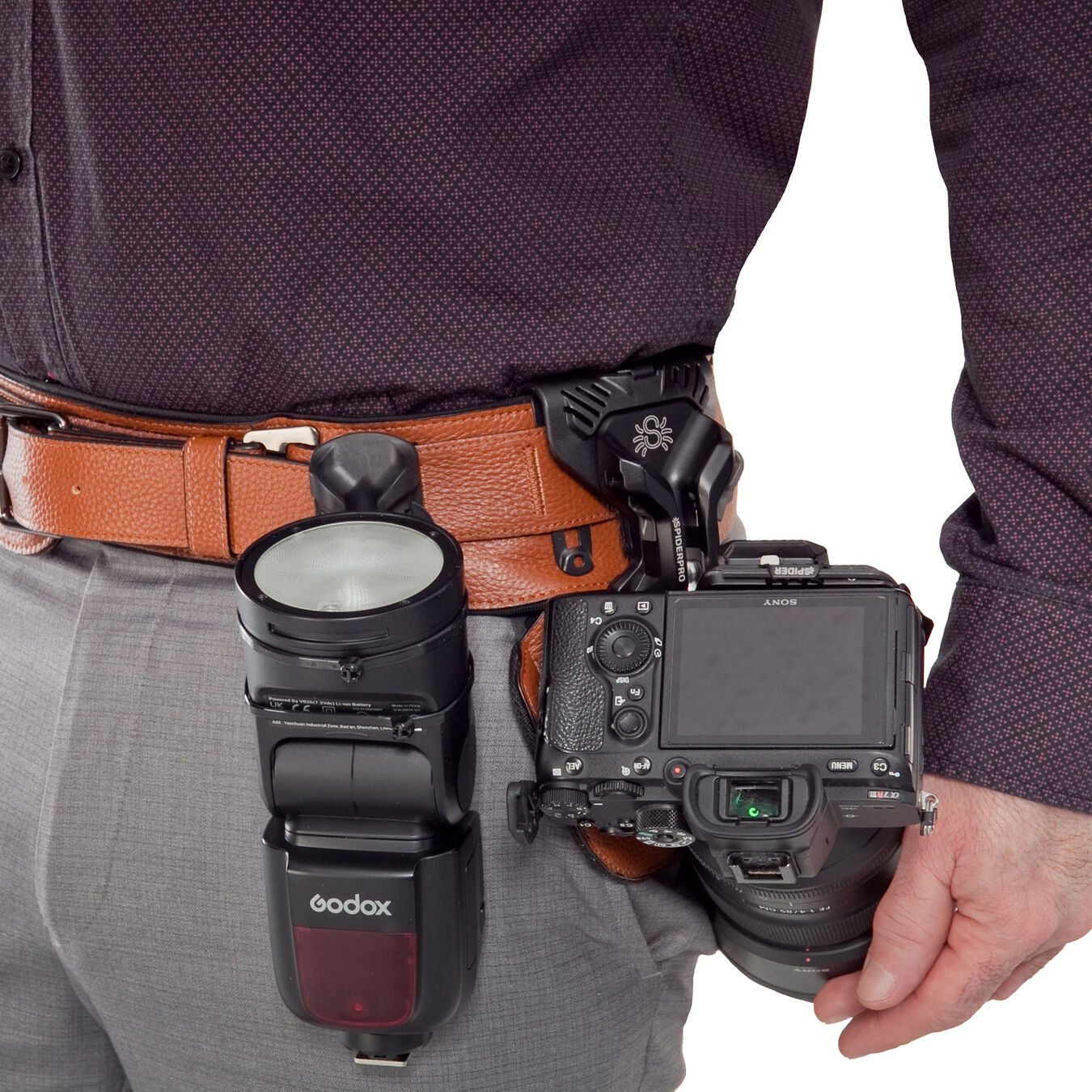 Pas biodrowy SPIDER CAMERA HOLSTER SpiderPro Dual Camera System v3 (BLACK)