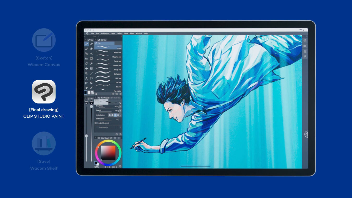 Tablet graficzny Wacom MovinkPad Pro 14 (DTHA140) [OLED/Android]