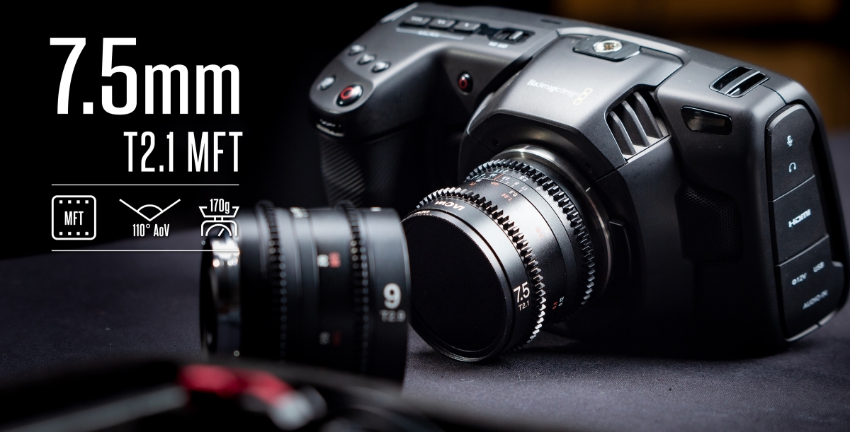 Obiektyw Laowa 7,5mm T/2,1 Cine - mikro 4/3