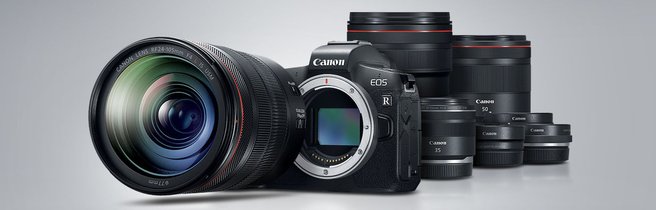 Bezlusterkowiec Canon EOS R + Adapter EF-EOS R (wypożyczalnia)