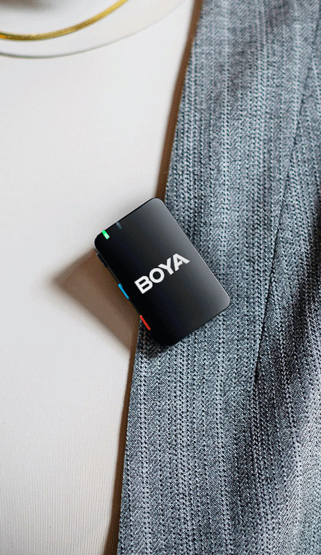Zestaw mikroportów BoyaMic 2+1 z wbudowaną pamięcią - Lightning, Usb-C, jack 3,5mm - powystawowy