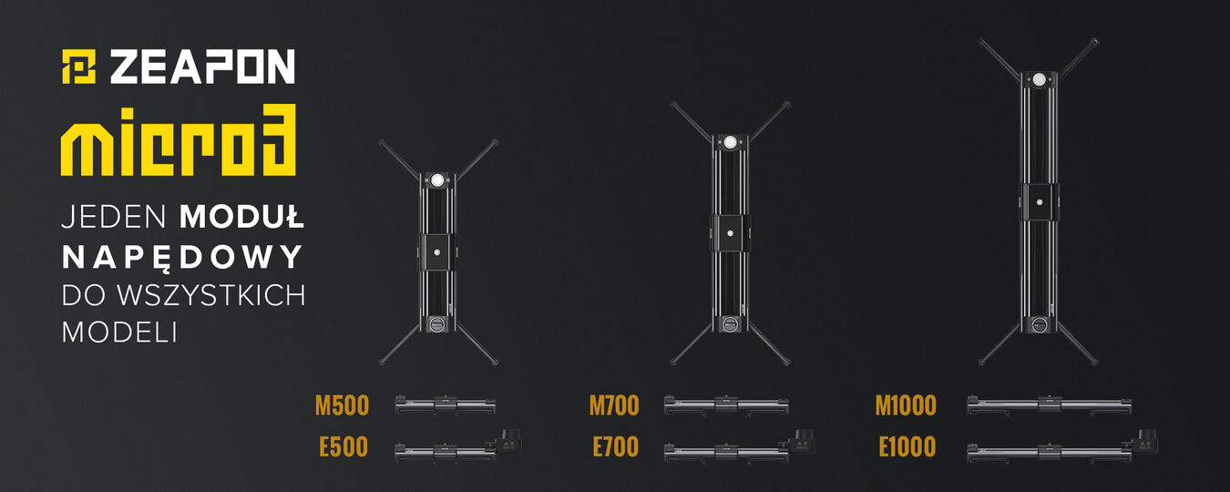 Slider Zeapon Micro 3 E500 z modułem napędowym
