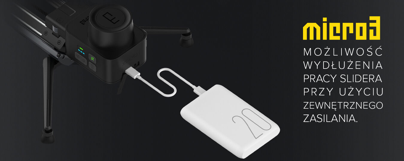 Slider Zeapon Micro 3 E500 z modułem napędowym