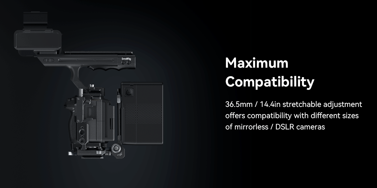 SmallRig 4064B Compact V-Mount Battery Mounting System - regulowane mocowanie akumulatorów