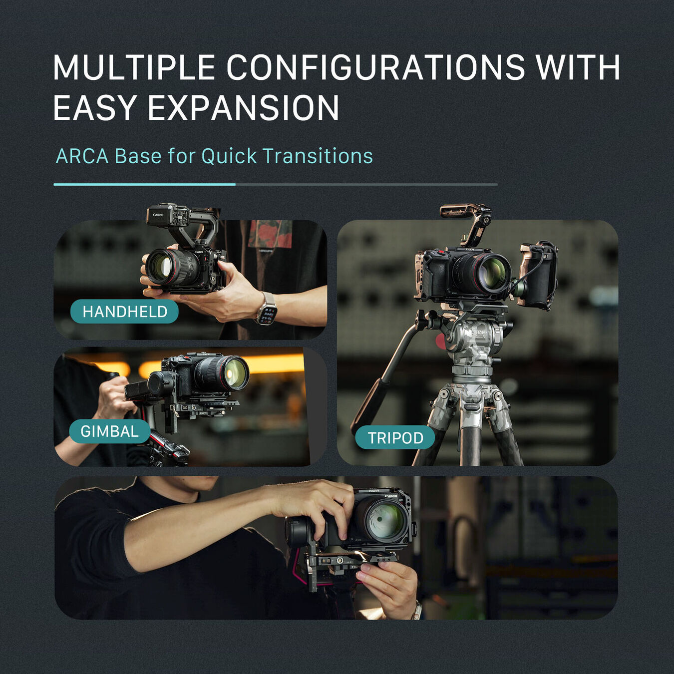 Klatka Tilta TA-T93-B-B Pro Kit do Canon C50 - Czarny