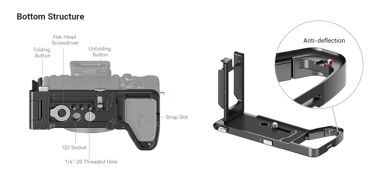 L-bracket SmallRig 3984 do Sony A7RV / A7IV / A7SIII