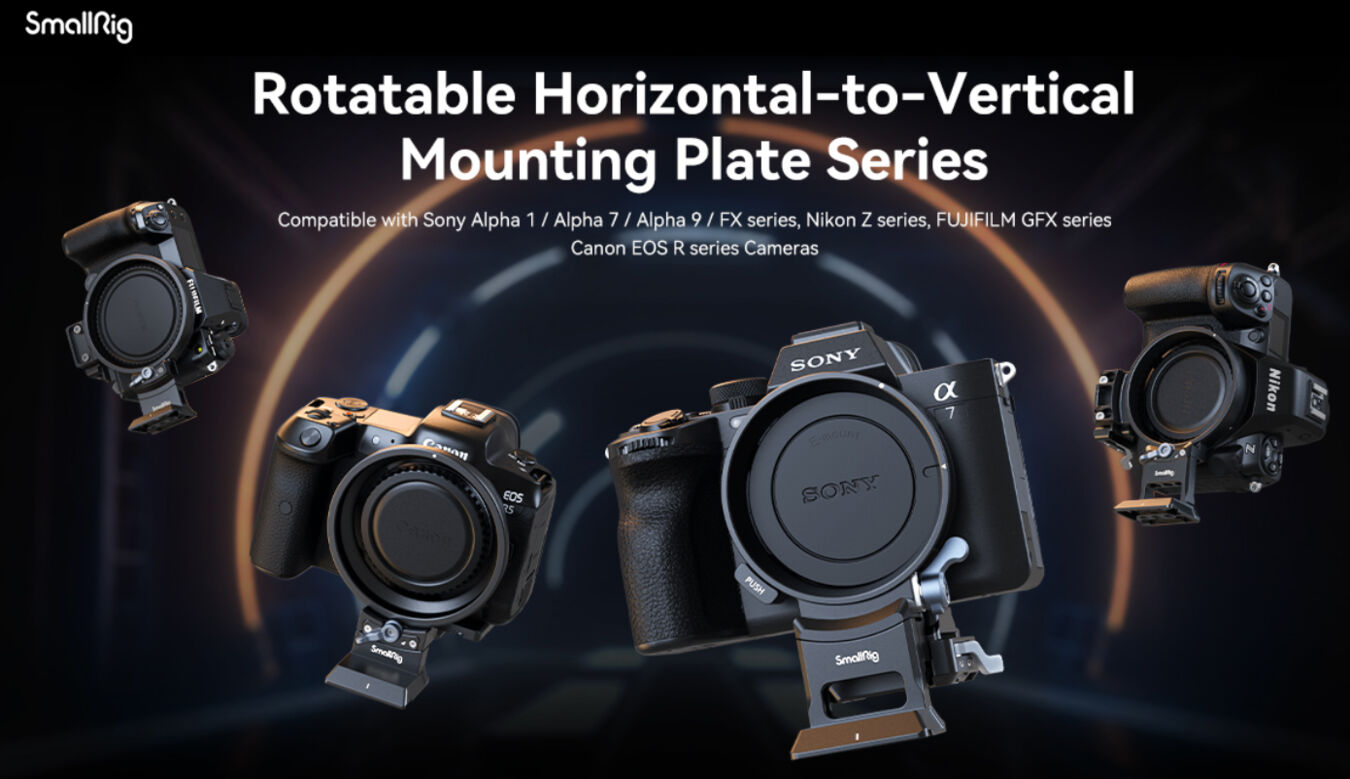 SmallRig 4300 Rotatable Horizontal-to-Vertical Mount Plate Kit do Canon R