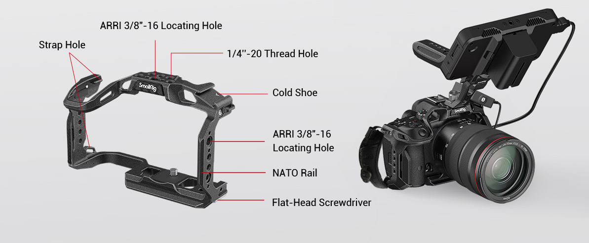 Klatka SmallRig 4003 “Black Mamba” do Canon EOS R7