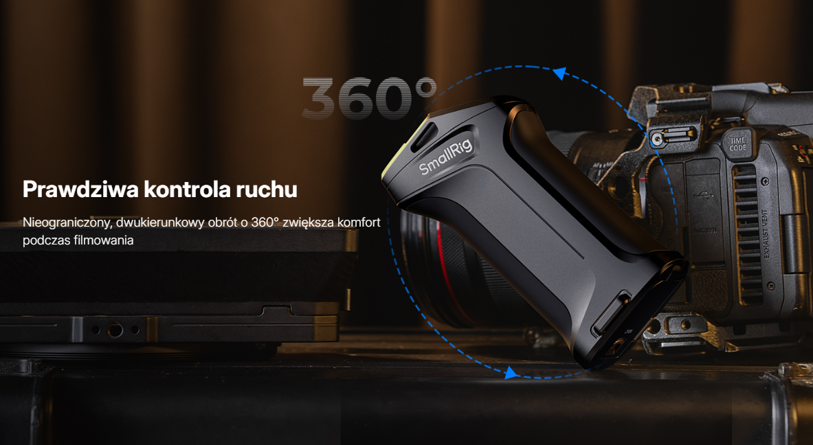 Uchwyt boczny SmallRig 5235 Rotating Side Handle with Trigger REC Canon / Blackmagic Design Cameras