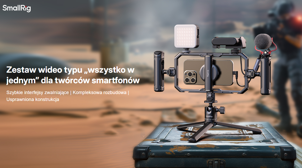 SmallRig 4704 All-in-One Video Kit for Smartphone Creators Qucik Pro Edition