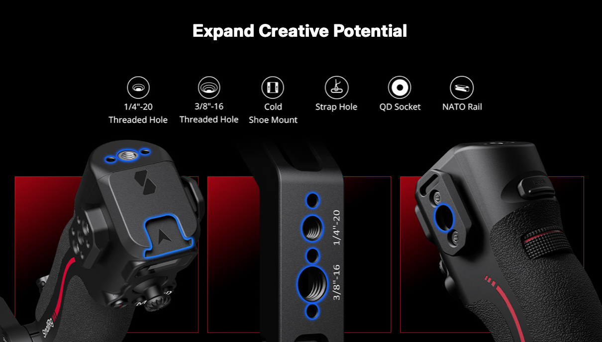 SmallRig 4327 Focus Control Dual Handle for DJI RS Series