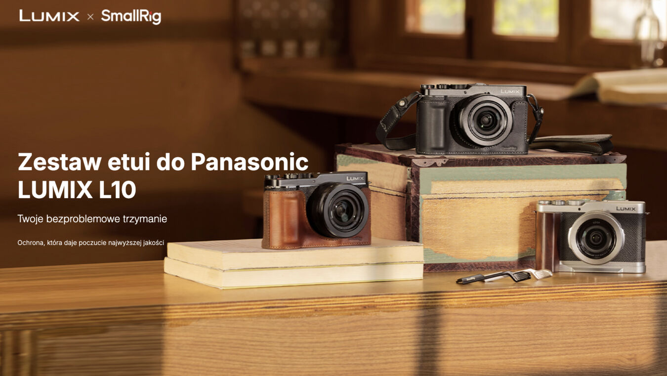 Etui skórzane SmallRig 5698 typu half case do aparatu Panasonic LUMIX L10 (czarny)