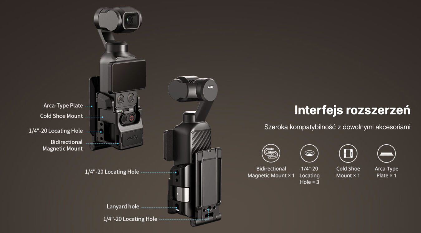 SmallRig 6003 klatka z płytką magnetyczna do DJI Osmo Pocket 4