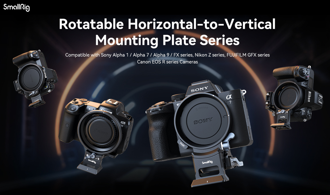 SmallRig 4306 Rotatable Horizontal-to-Vertical Mount Plate Kit do Nikon Z