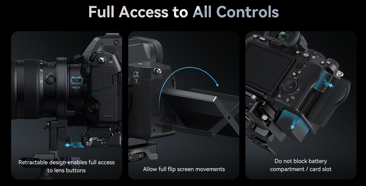 SmallRig 4306 Rotatable Horizontal-to-Vertical Mount Plate Kit do Nikon Z