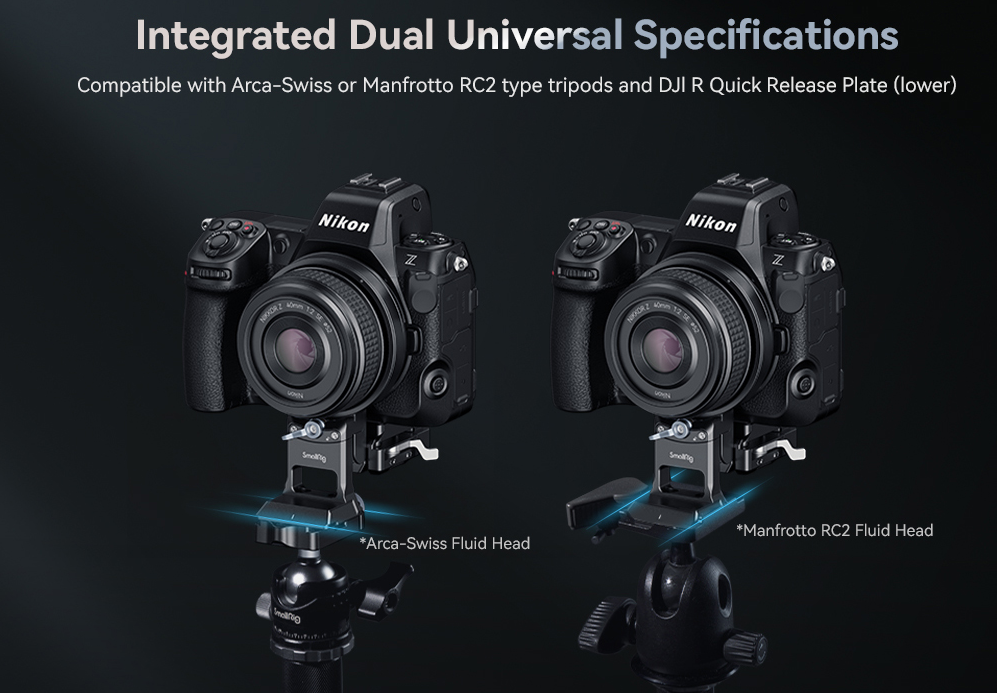 SmallRig 4306 Rotatable Horizontal-to-Vertical Mount Plate Kit do Nikon Z