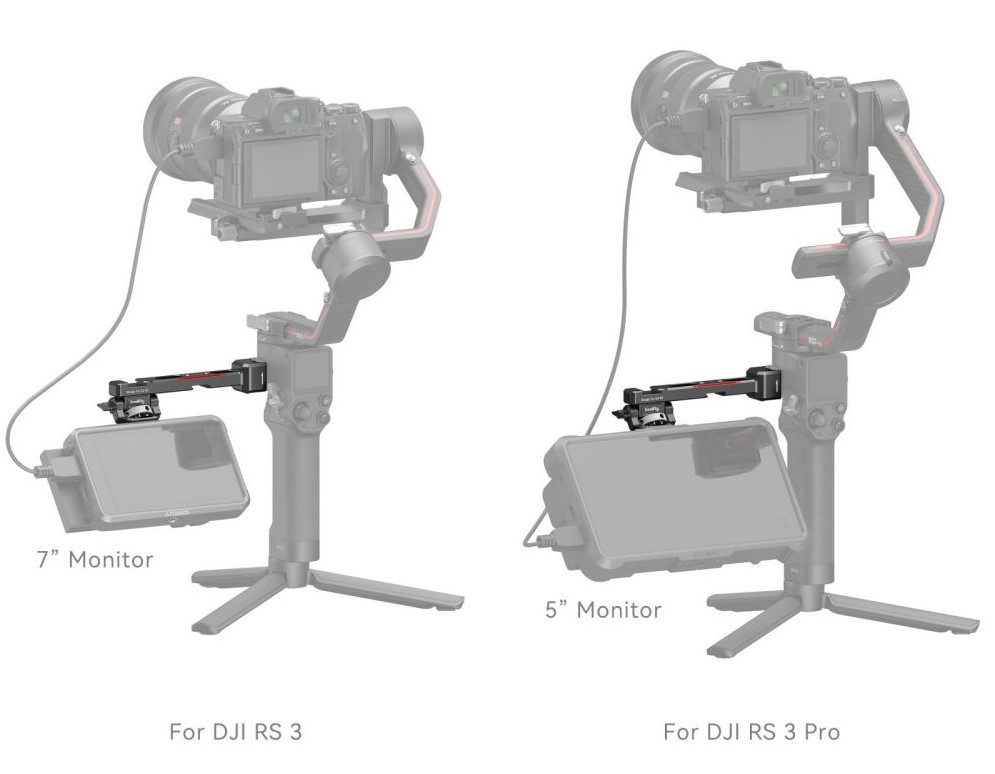 SmallRig 3026B NATO Monitor Mount do DJI RS 2 / RSC 2 / RS 3 / RS 3 Pro /RS 3  - mocowanie monitora