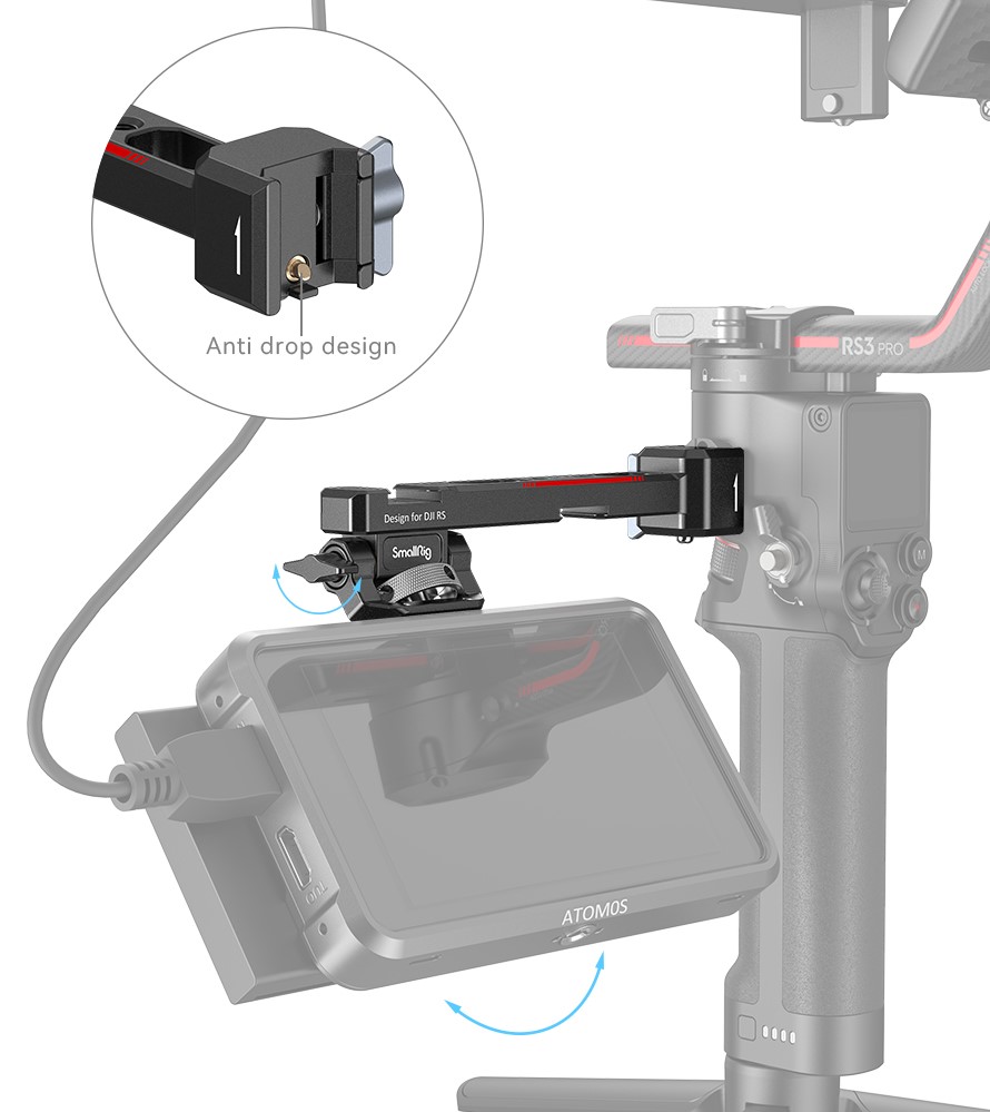 SmallRig 3026B NATO Monitor Mount do DJI RS 2 / RSC 2 / RS 3 / RS 3 Pro /RS 3  - mocowanie monitora