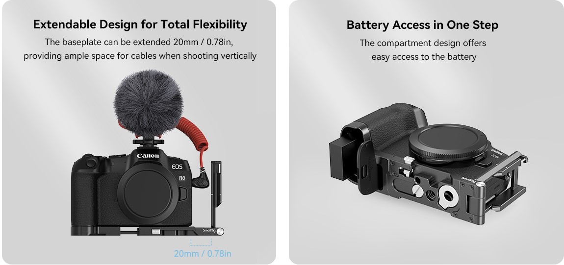 L-Bracket SmallRig 4211 do Canon EOS R8/EOS RP