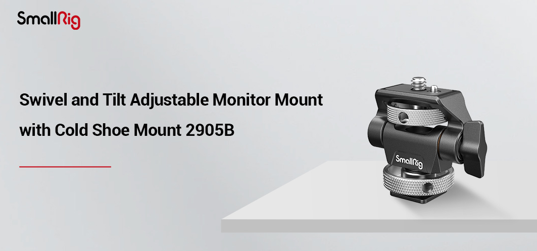 SmallRig 2905B Swivel and Tilt Adjustable Monitor Mount with Cold Shoe Mount