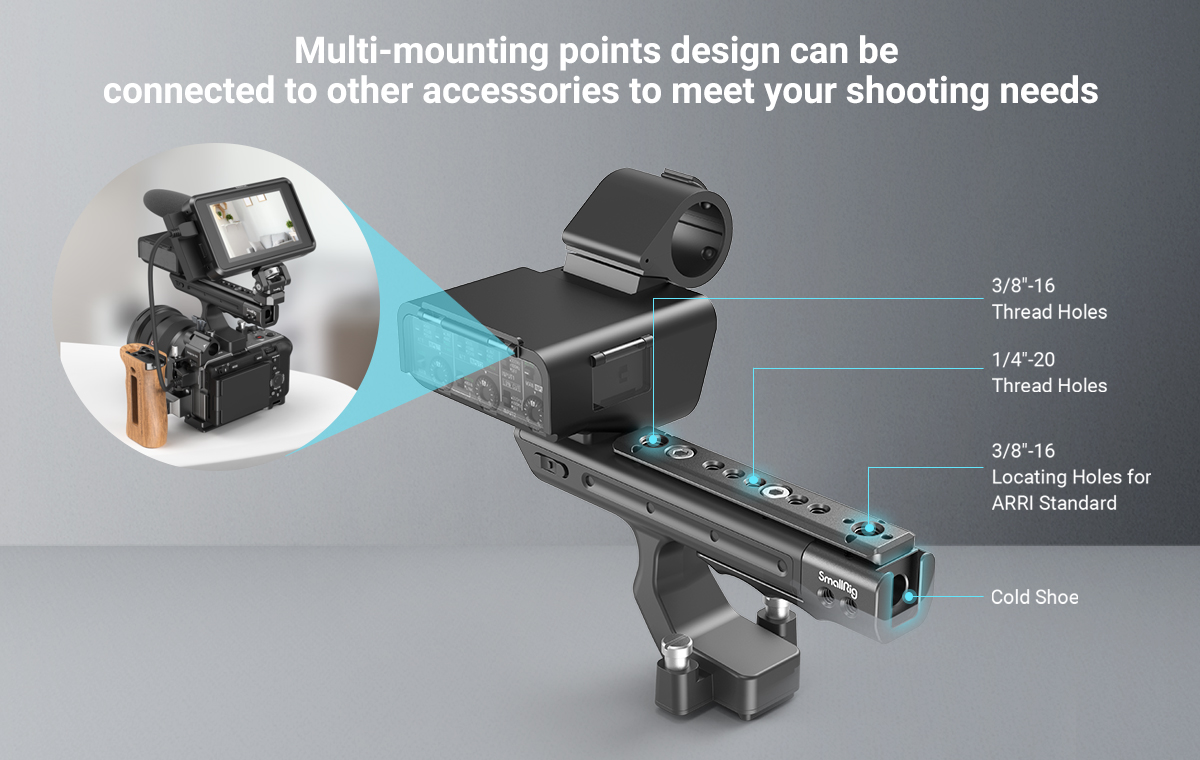 SmallRig 3490 Extension Rig Sony FX30 / FX3 XLR Handle