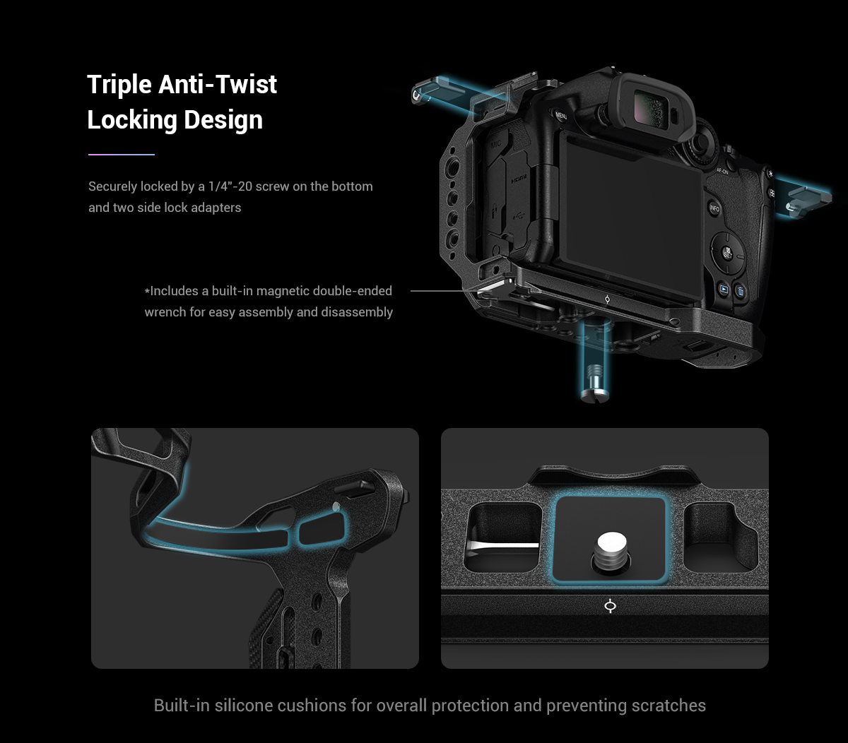 Klatka SmallRig 4004 “Black Mamba” do Canon EOS R10 |