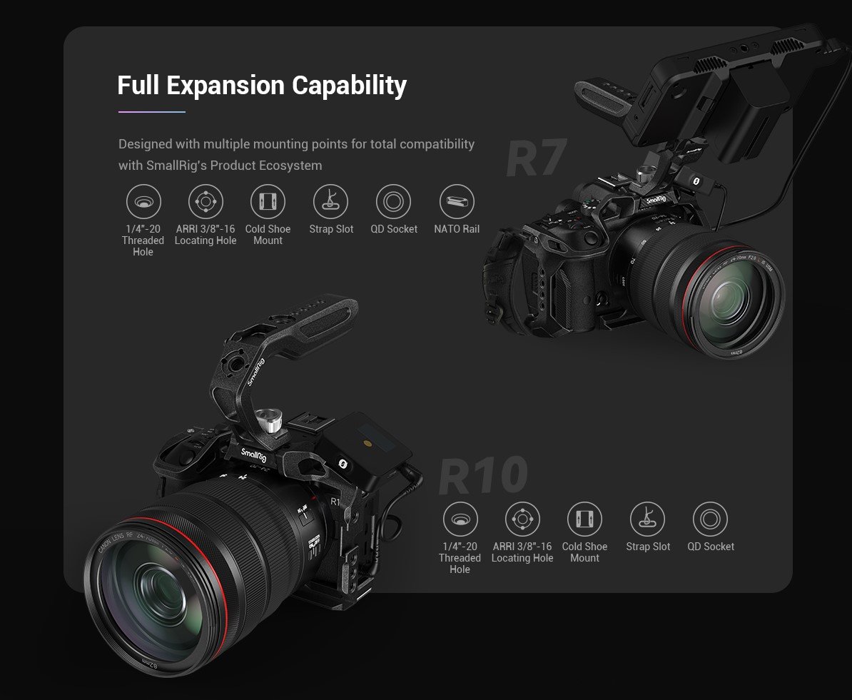 Klatka SmallRig 4004 “Black Mamba” do Canon EOS R10 |