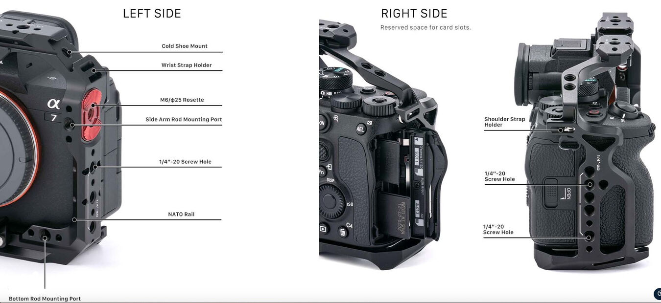 Klatka Tilta TA-T30-B-B Pro Kit do Sony a7 IV