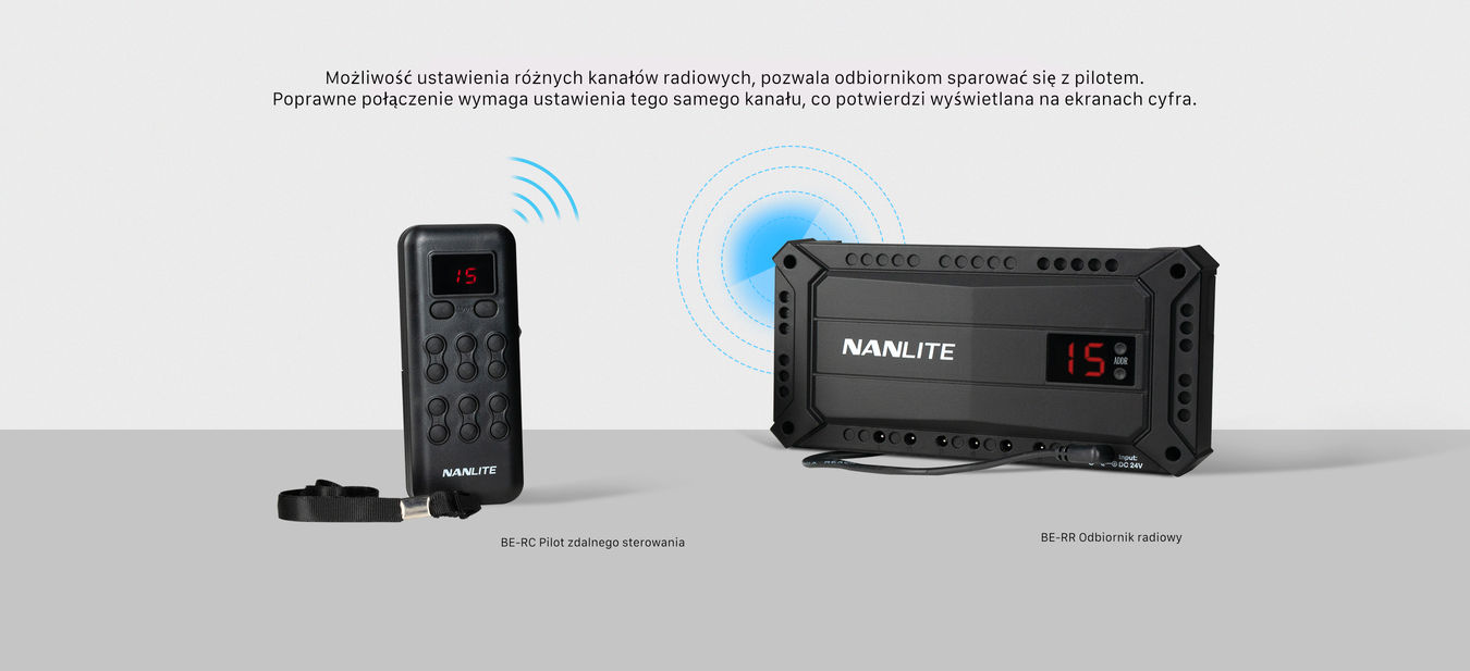 Elektryczny system zawieszania na 3 tła NANLITE BE-3RS