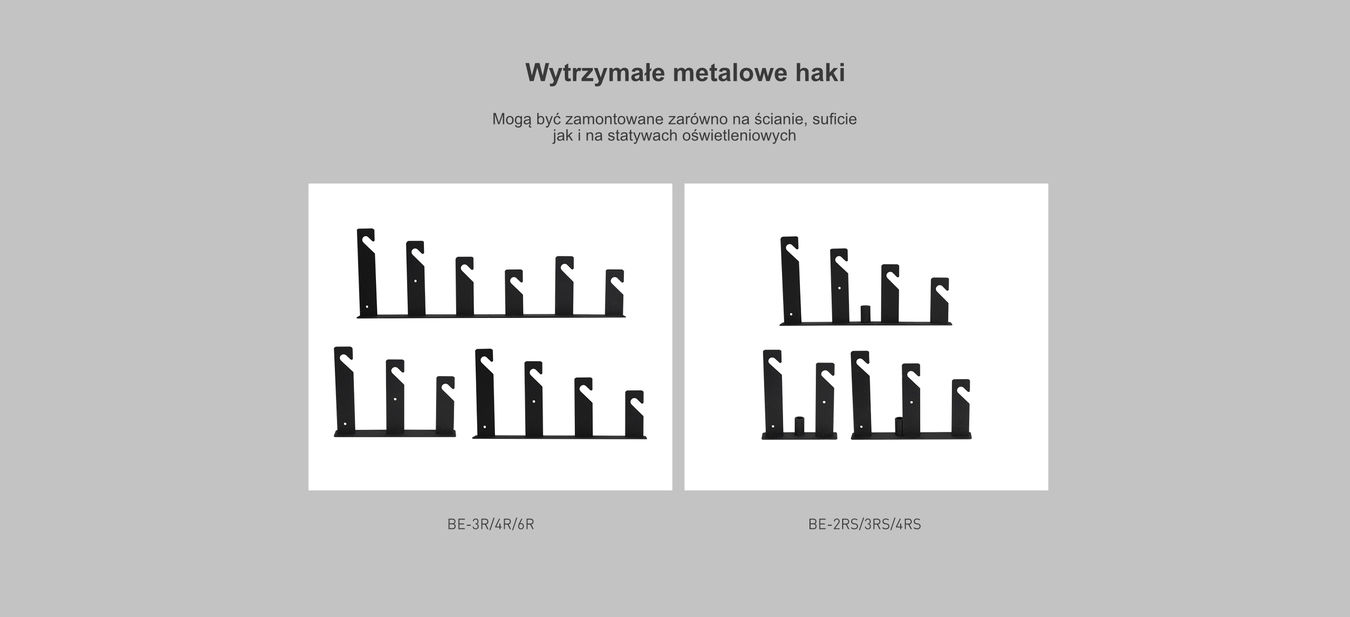 Elektryczny system zawieszania na 3 tła NANLITE BE-3RS